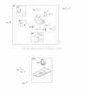 Carburetor Fuel Supply Diagram and Parts List for 10L502-0112-F1  Briggs and Stratton Engine